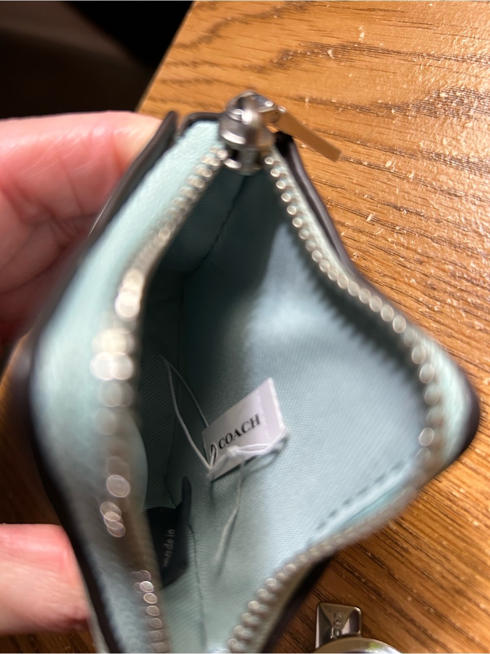 Coach Star Leather Coin Purse Charm - Picture 9 of 9
